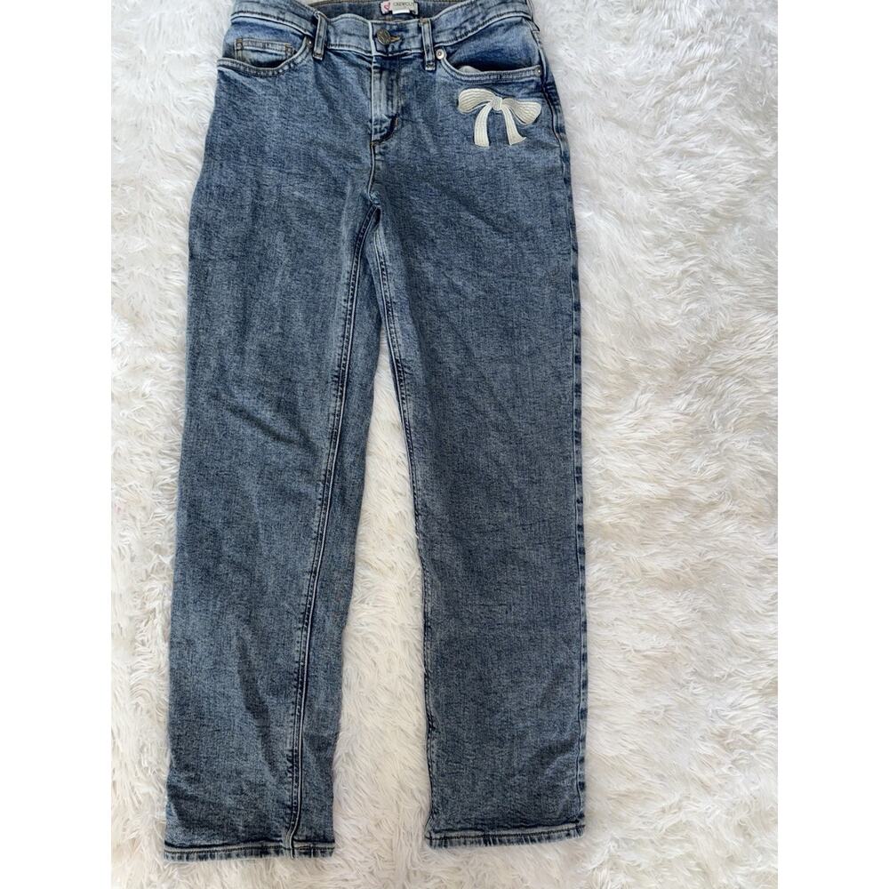 Crewcuts Girls Sz 14 Classic Bow Design Jeans. Great Quality, Super Cute